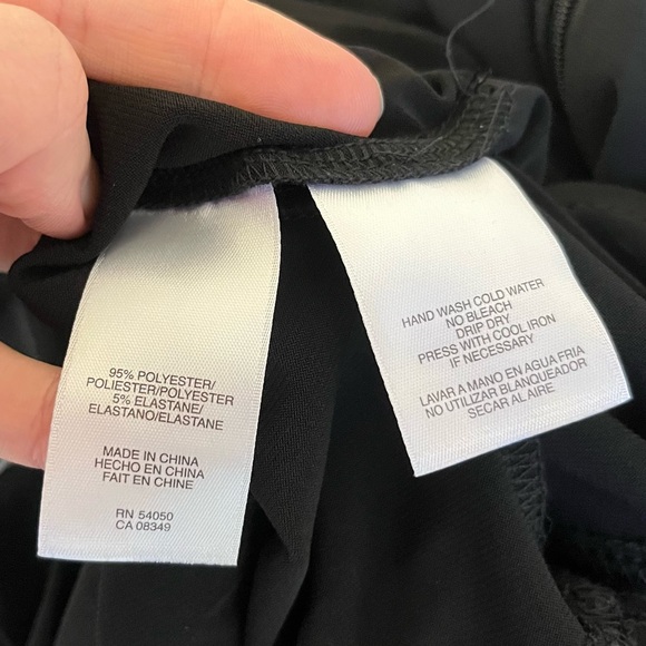 NWT Anne Klein Black Beaded Halter Midi Dresss - Picture 10 of 15